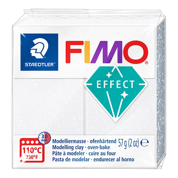 FIMO EFFECT plastilină care se întărește la coacere , 57 g - alb galaxie (8010-002)