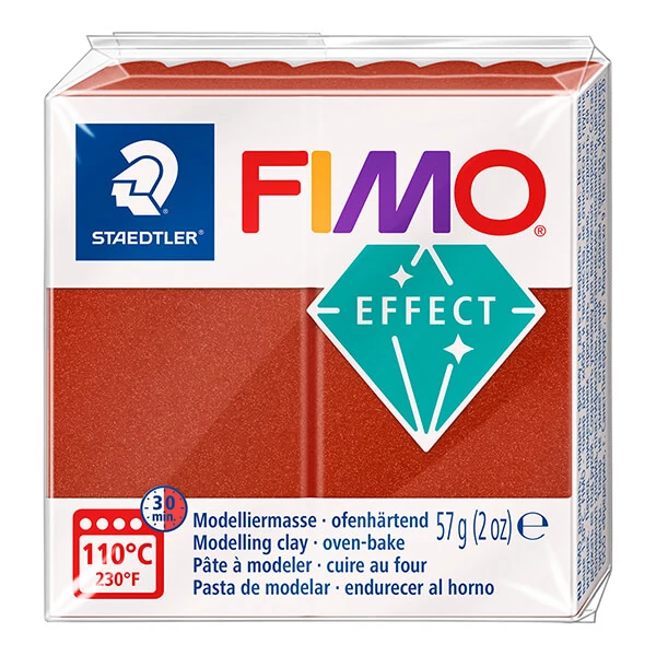 FIMO EFFECT plastilină care se întărește la coacere , 57 g - cupru roșu metalic (8010-27)