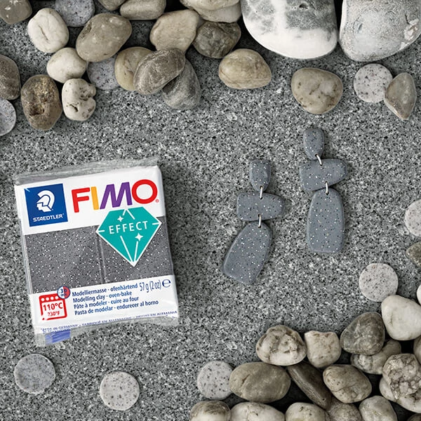 Plastilină care se întărește la coacere  FIMO Effect, 57 g - granit cu efect de piatra (8010-803)
