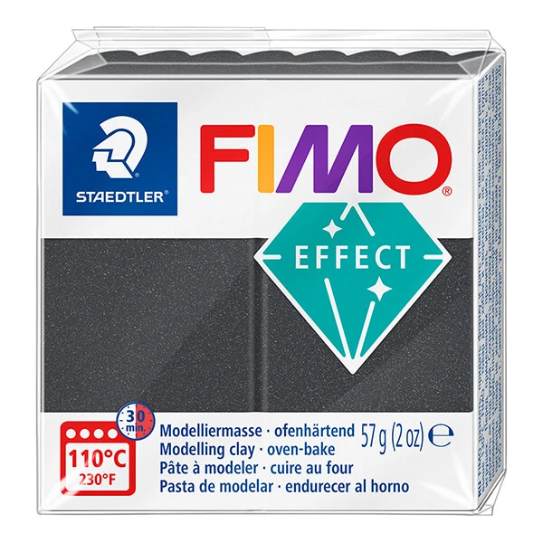 FIMO EFFECT plastilină care se întărește la coacere , 57 g - gri otel metalic (8010-91)