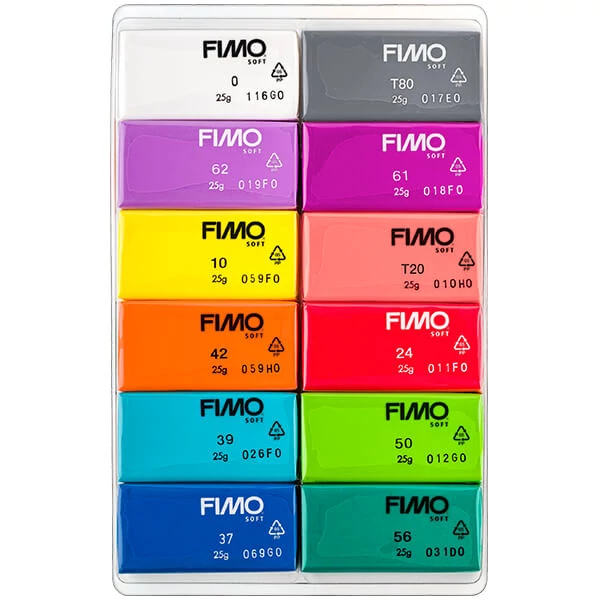 Set plastilină FIMO Soft Color Pack, 12x25 g - Brilliant Colors