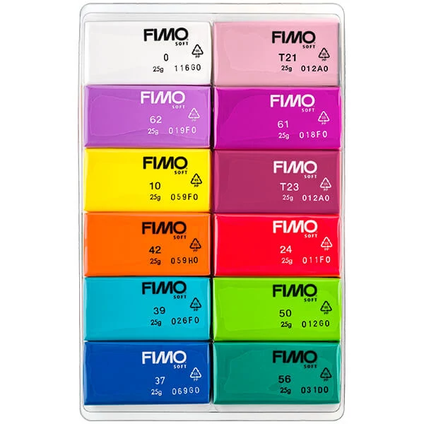 Set plastilină FIMO Soft Color Pack, 12x25 g - Brilliant Colors