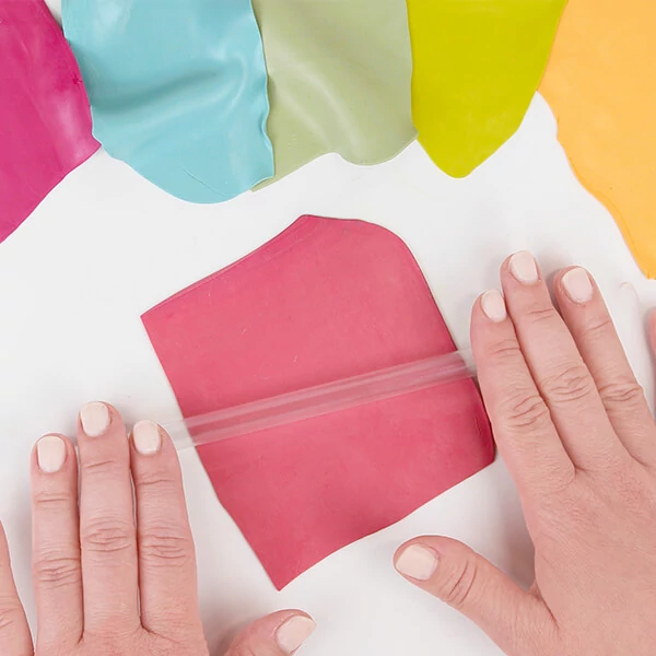 Set plastilină Fimo Soft care se întărește  la coacere, 4x25 g - Lap design, Slab Design