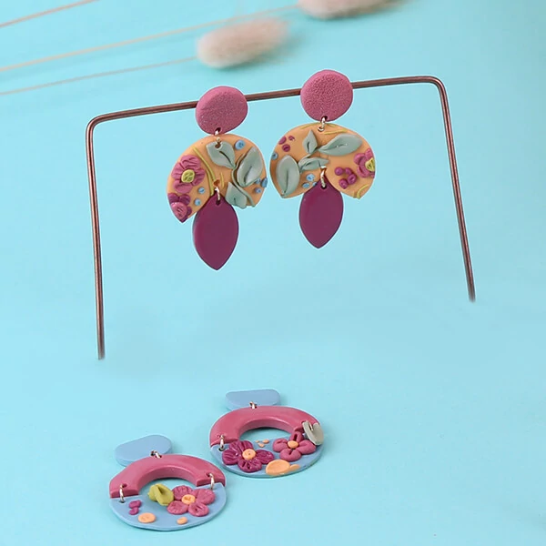 Set plastilină Fimo Soft care se întărește  la coacere, 4x25 g - Lap design, Slab Design