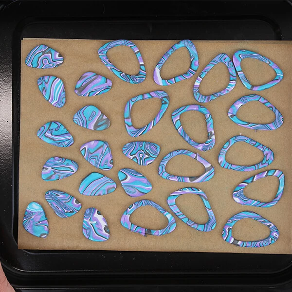 Set Plastilină care se întărește la coacere  Fimo Effect, 4x25 g - Abalone design, Abalone Design