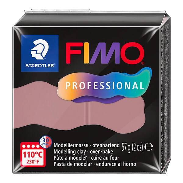 FIMO Professional Plastilină care se întărește la coacere , 57 g - dusty pink (8040-20)