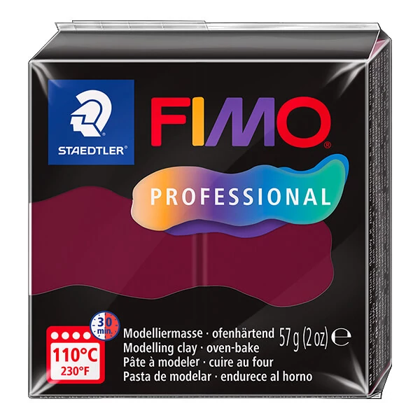 FIMO Professional Plastilină care se întărește la coacere , 57 g - visiniu, bordeaux (8040-23)