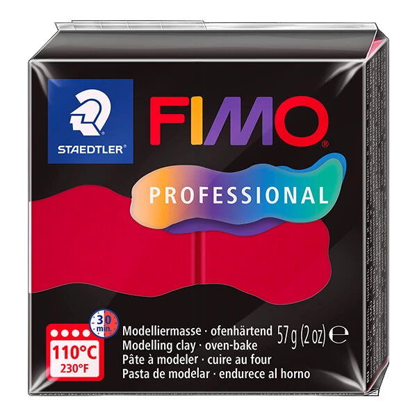 FIMO Professional Plastilină care se întărește la coacere , 57 g - carmin, carmina (8040-29)
