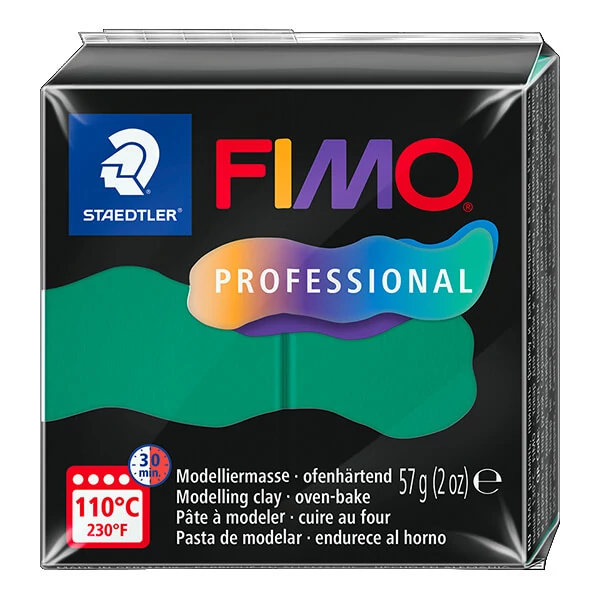 FIMO Professional Plastilină care se întărește la coacere , 57 g - verde, green (8040-500)