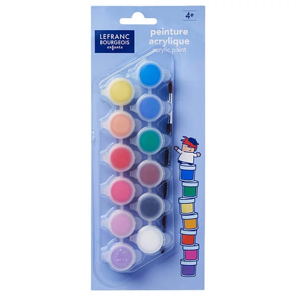 Set Vopsea acrilică pentru copii - 12x5 ml, Junior