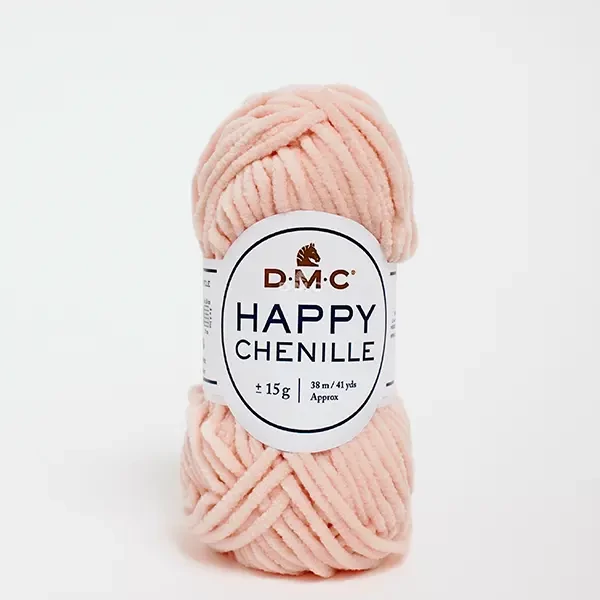 Fire de chenille DMC Happy Chenille pentru amigurumi, 15 g - 15, roz bebeluș