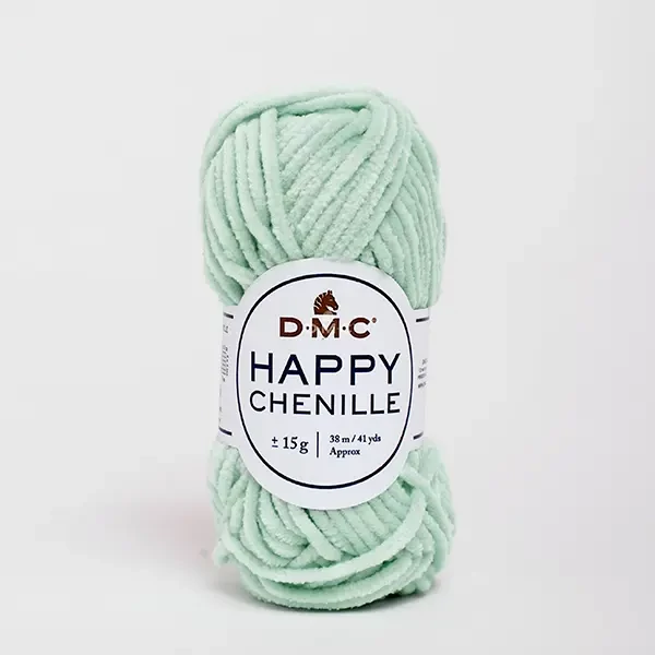 Fire de chenille DMC Happy Chenille pentru amigurumi, 15 g - 16, verde-apă