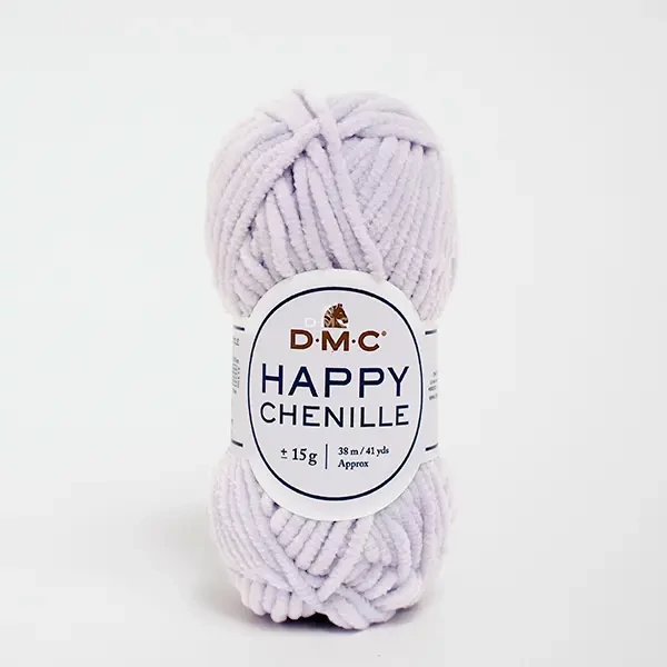 Fire de chenille DMC Happy Chenille pentru amigurumi, 15 g - 19, violet deschis