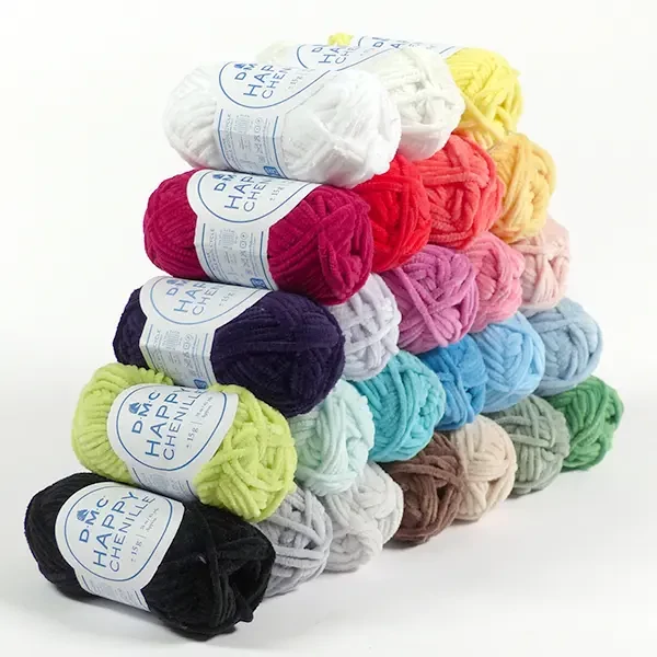 Fire de chenille DMC Happy Chenille pentru amigurumi, 15 g - 15, roz bebeluș