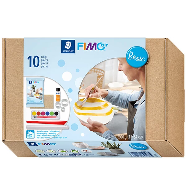 FIMO Air Basic Set plastilină, 500 g cu accesorii