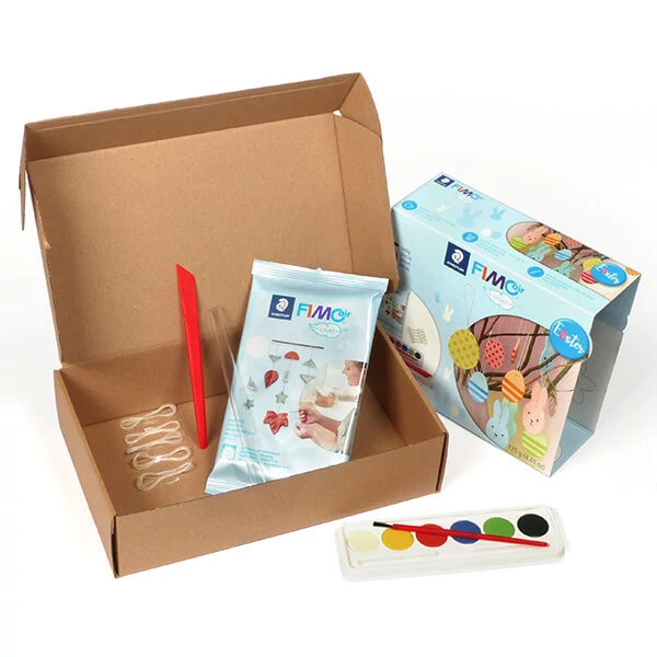 FIMO Air Light Easter Set, Set plastilină de Paște, 125 g cu accesorii