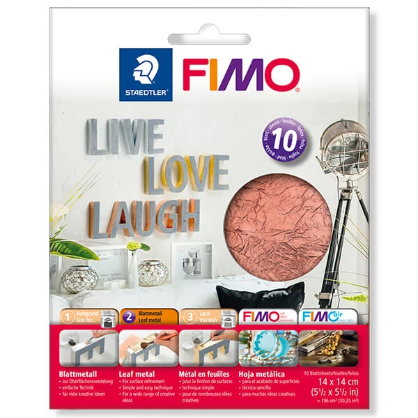 Film de fum FIMO, 14x14 cm -  cupru, 10 coli