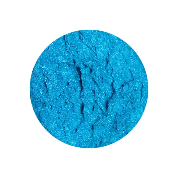 Pudră colorantă pigmentată cu efect de rășină sintetică, 3 g - sidef, albastru auriu