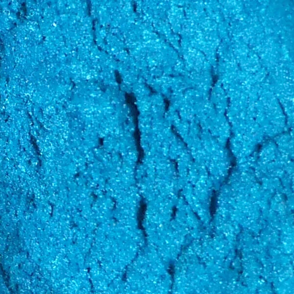 Pudră colorantă pigmentată cu efect de rășină sintetică, 3 g - sidef, albastru auriu