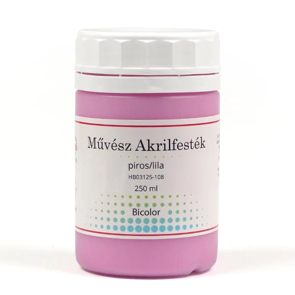 Vopsea acrilică de artist, 250 ml - bicolor, 108, rosu/violet