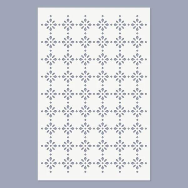 Șablon, 19,5x28 cm - Model cu flori mici