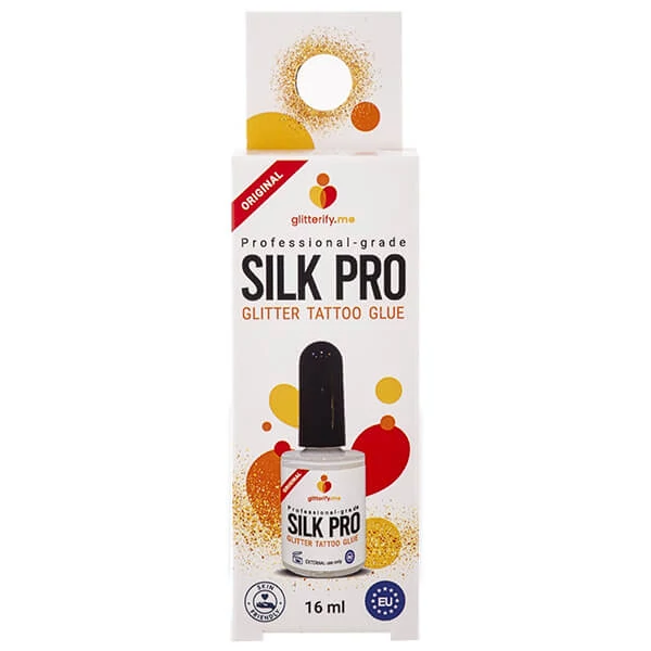 Adeziv pentru tatuaje cu sclipici Silk Pro, 16 ml