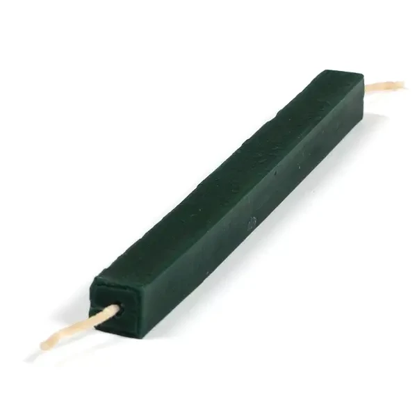Băț de ceară de sigilat cu fitil - verde, 1 buc