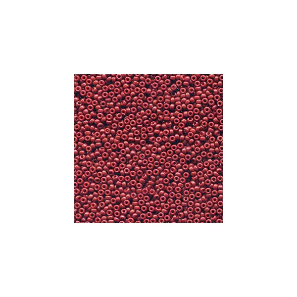 Mărgele de sticlă japoneză Miyuki, mărgele rocailles 11/0 - Duracoat Opaque Dyed Brick