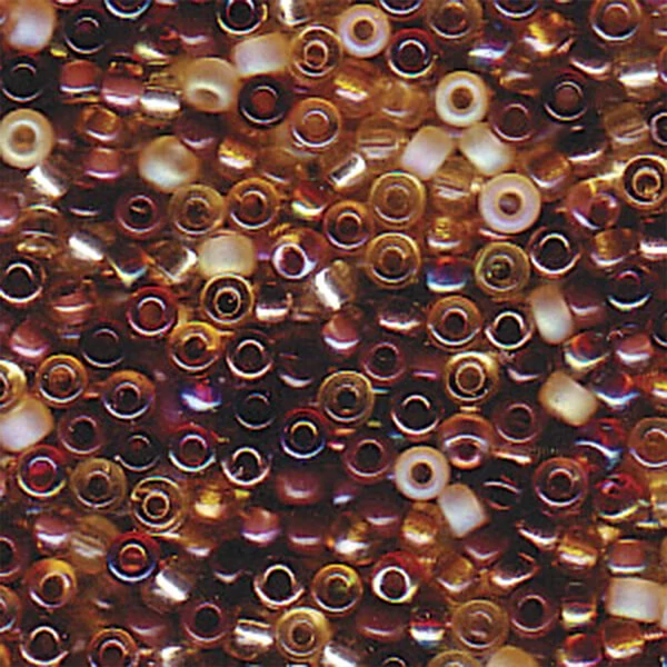 Mărgele de sticlă japoneze Miyuki, mărgele rocailles  11/0 - Mix Wheatberry
