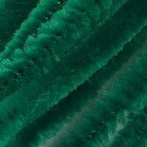 Chenille, 30 cm - verde închis, 10 buc