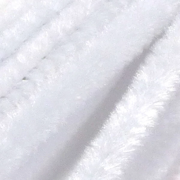 Chenille, 30 cm - alb, 10 buc