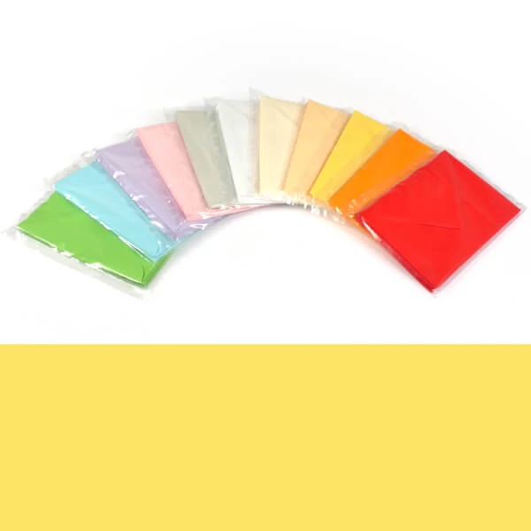 Plic, C6, 11x16 cm - colorat, galben, 80 g, 10 buc.