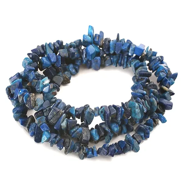 Perle din minerale, chips - Lapis lazuli, 8-12 mm, 1 șir