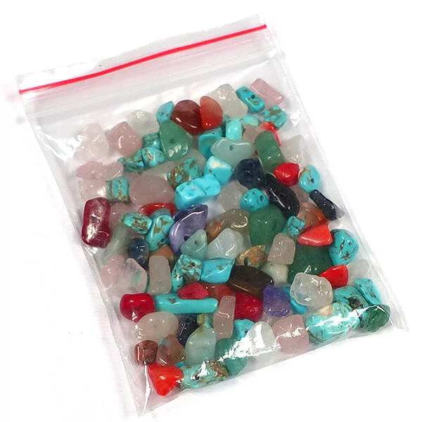 Perle minerale din pietre semiprețioase mixte - 8-12 mm, 25 g
