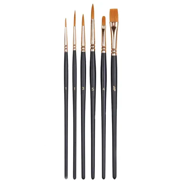 Set de pensule, sintetice - mixte, 6 buc