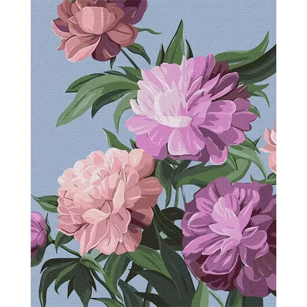 Pictură pe numere, pe pânză întinsă, 40x50 cm - Yana Biluhina: Floare
