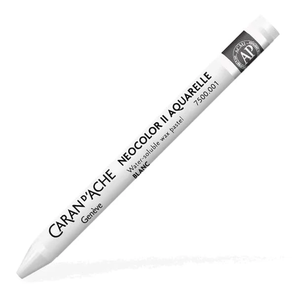 Cretă acuarelă Caran d'Ache Neocolor II - 001, white