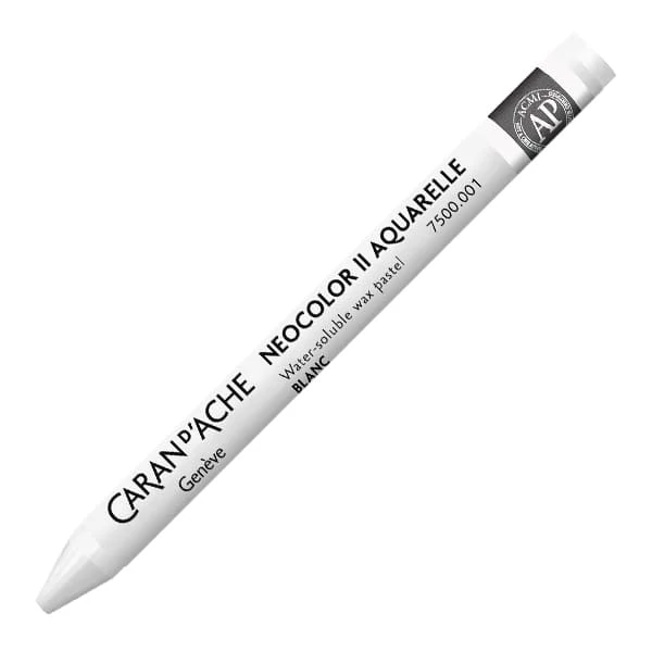 Cretă acuarelă Caran d'Ache Neocolor II - 001, white