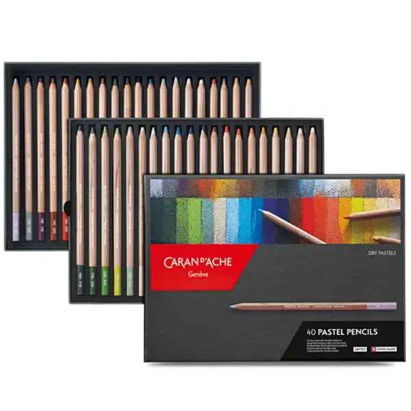 Set creioane pastel extra fine Caran d'Ache - 40 buc