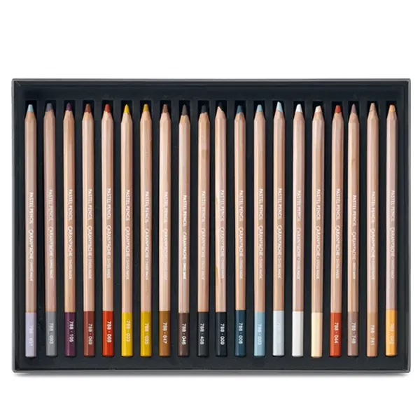 Set creioane pastel extra fine Caran d'Ache - 40 buc