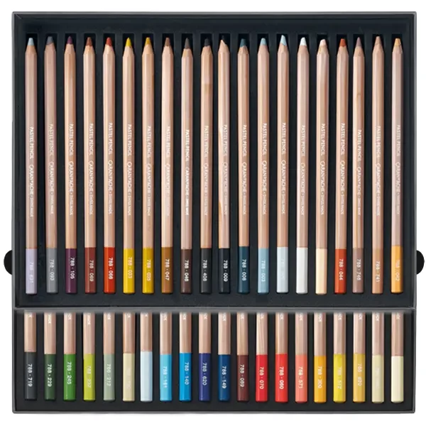 Set creioane pastel extra fine Caran d'Ache - 40 buc
