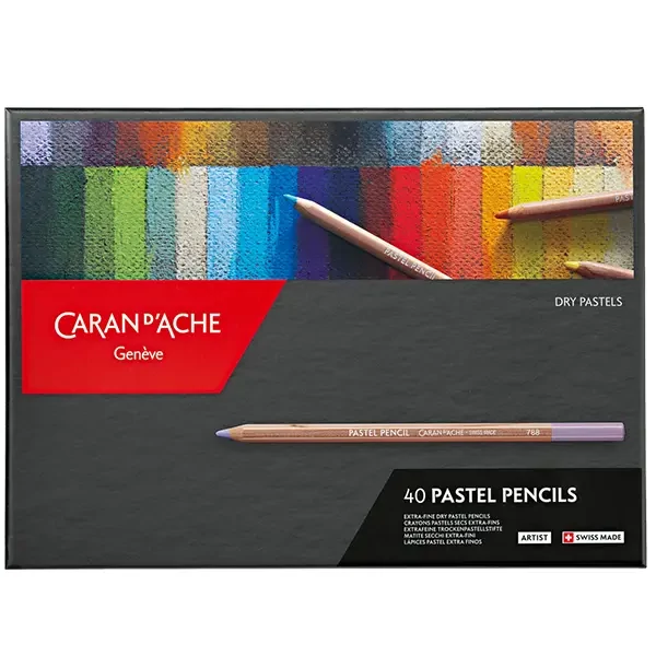 Set creioane pastel extra fine Caran d'Ache - 40 buc