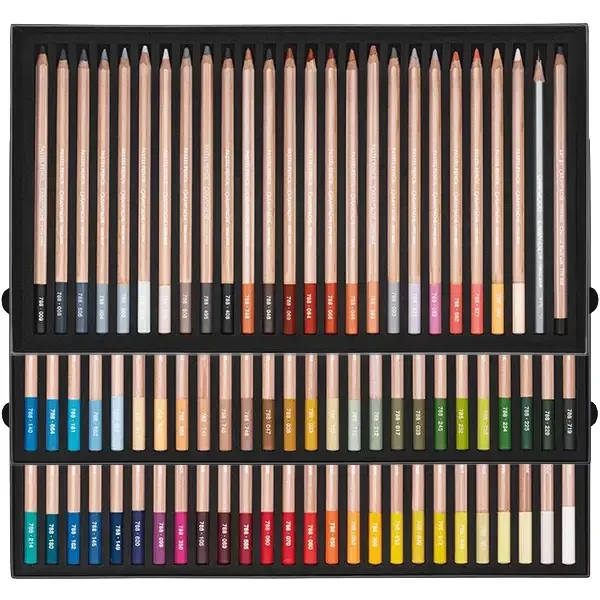 Set creioane pastel extra fine Caran d'Ache - 76+2 buc
