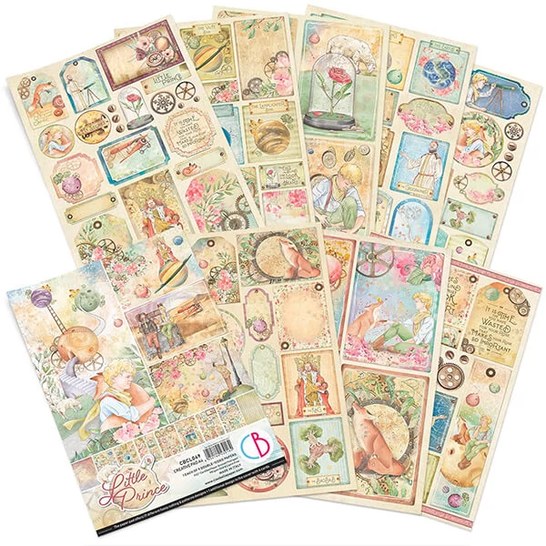 Set de hârtie scrapbook  Ciao Bella, A4, 9 coli - Micul Prinț Creative Pad