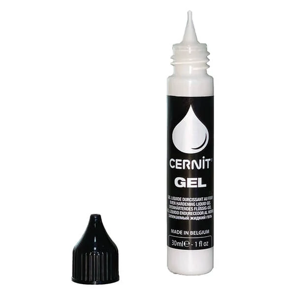 Gel Cernit, Plastilină lichidă lichida, 30 ml - alb