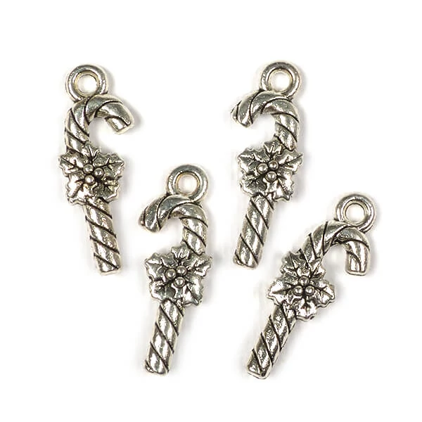 Charm, ornament metalic, 4 buc - acadea, 3D