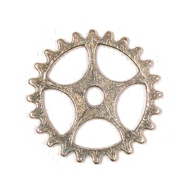Charm, ornament metalic, 3 buc - unelte, 5 dinte, 3D