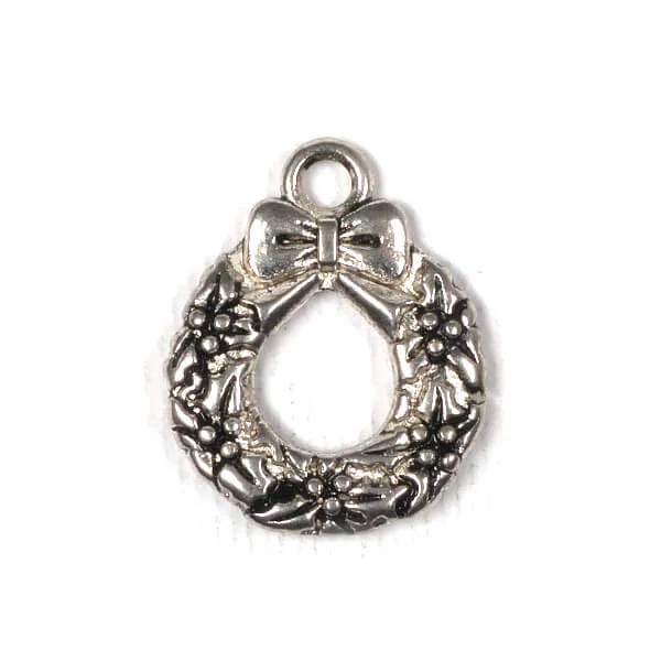 Charm, ornament metalic, 3 buc - coroana, 3D