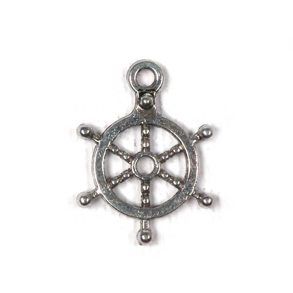 Charm, ornament metalic, 3 buc - volan, 3D