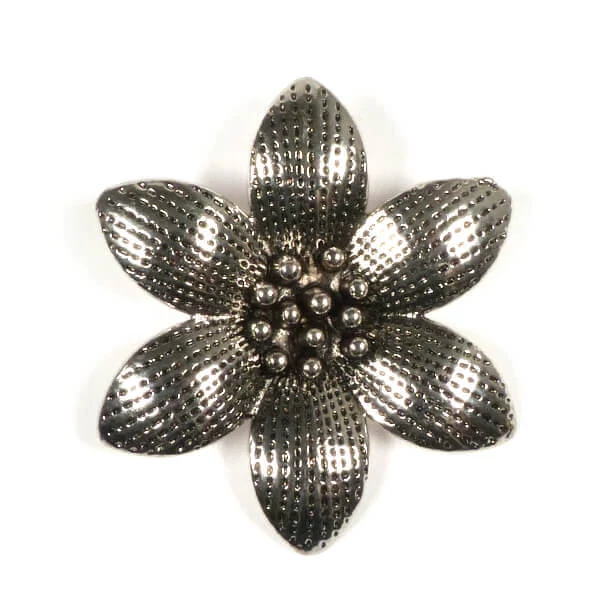 Charm, ornament metalic, 1 buc - floare